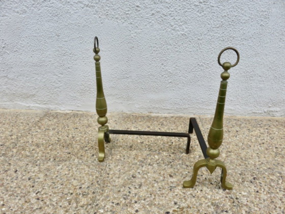 Image 1 of Par de morillos, estilo neoclásico, de bronce macizo, Francia, años 20-30.