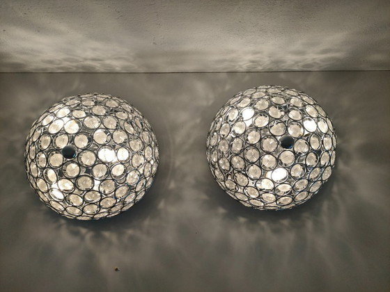 Image 1 of Retro transparent halogen ceiling light (smaller version).