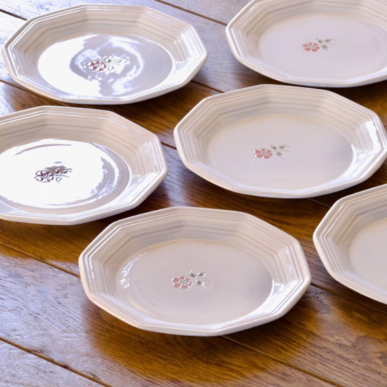 Image 1 of Assiettes anciennes de Niderviller peintes à la main