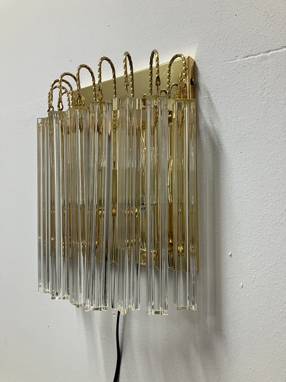 Image 1 of Lampada da parete vintage Mirano "Trilobo" di Venini, cristallo