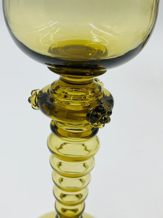 Lot de 8 verres à vin Roemer verts – Bohemia, Verres et carafes, Glass (photo 10 of 17)