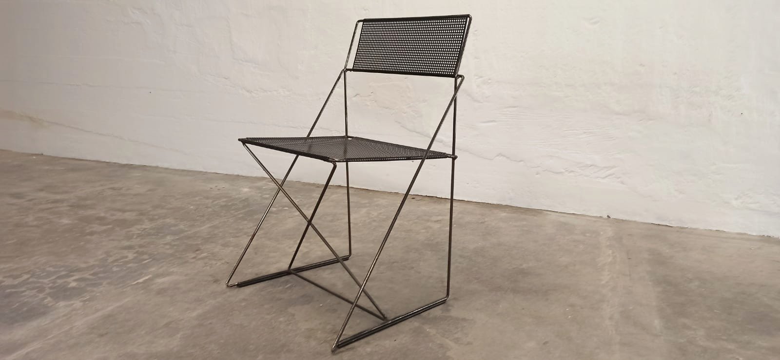 Niels Jørgen Haugesen X Line perforated metal chair | €110 | Whoppah