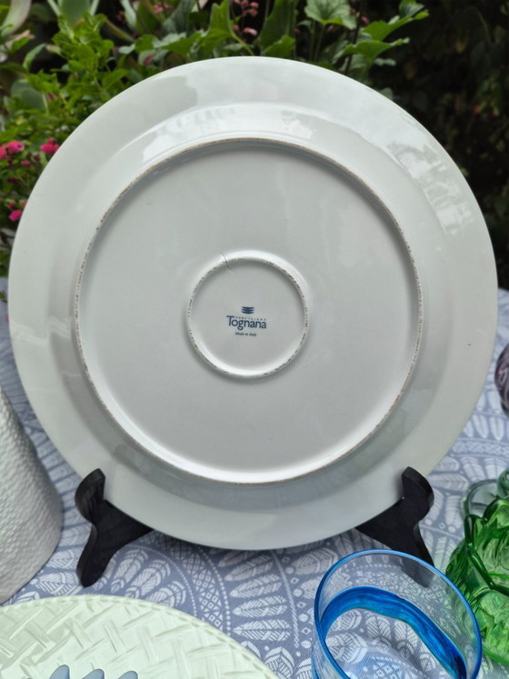 Tognana Porcellana porcelain serving plate sea creatures signed and hand-painted A. Mio. – Crockery (photo 6 of 10)