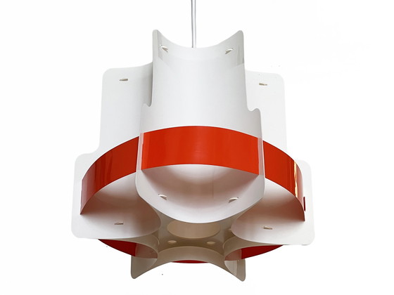 Image 1 of Plastic Sheet Pendant Light by Quality System, Denmark 1970s