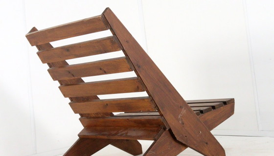 Image 1 of Chaise ciseaux vintage des années 1950