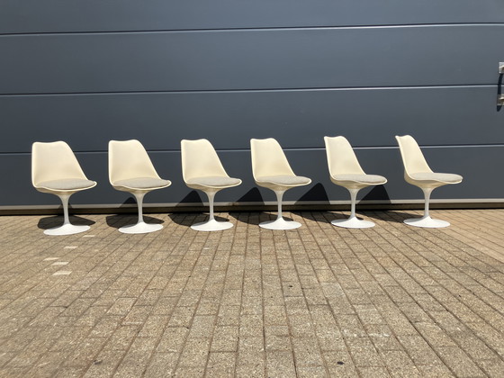 Image 1 of 6x Original Vintage Knoll Tulip Dining Chairs Eero Saarinen