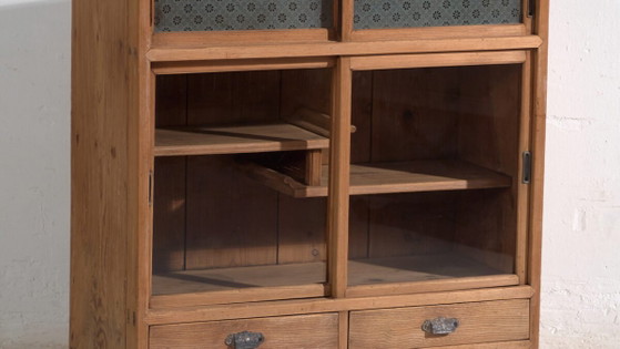 Antique Japanese cedar tea cabinet (Cha Tansu) – Taisho / Showa – circa 1912–1945 #32 – Storage cabinet (photo 3 of 40)