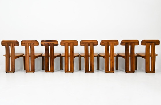 Image 1 of Sapporo Dining chairs By Mario Marenco for Mobilgirgi, 1970s, set of 8