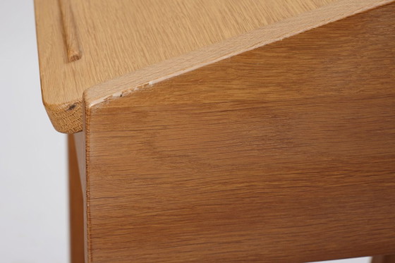 Sekretär aus Eichenholz, Dänemark, 1960er Jahre. – Schreibtisch, Wood, Brass (photo 15 of 16)