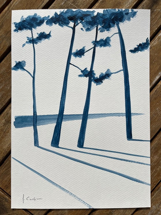 Signed A4 Watercolor – Paintings & Drawings, Paper (photo 3 of 5)
