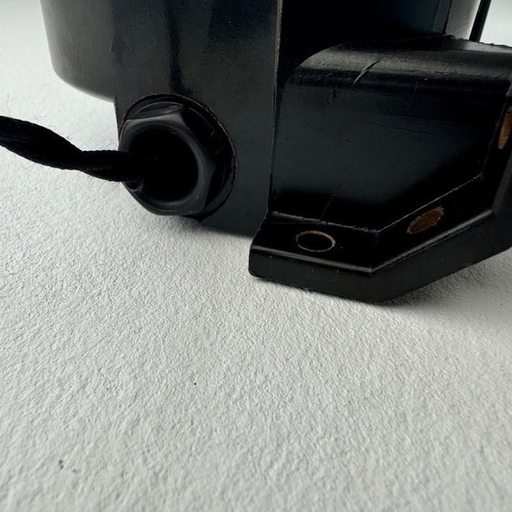 Image 1 of ANTICA LAMPADA DA PARETE "BLOC" OPALINA D'EPOCA