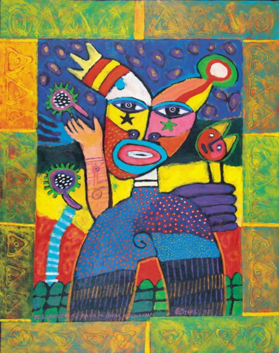 Image 1 of Grande sérigraphie encadrée Clemens Briels