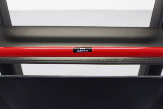 Image 1 of Wassily Chair Black Leather Marcel Breuer Knoll Seats