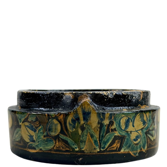 Caja de Laca Antigua de Cachemira en Papel Maché – A. M. Khosa & Sons – c. 1920 – Objetos decorativos (photo 2 of 8)