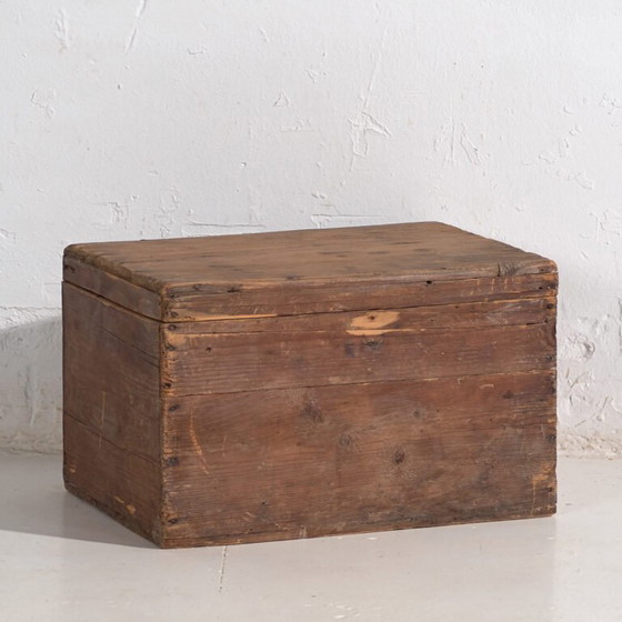 Petite caisse en bois antique (c.1920) #2 – Armoires de rangement, Rustic (photo 7 of 22)