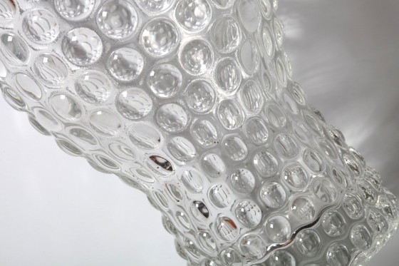 Image 1 of Mid-Century Clear Pressed Glass Vase by Jan Schmid, Rosice / 1961