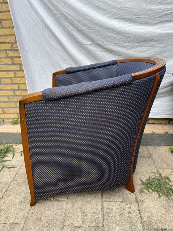 Image 1 of Kersenhout jugendstil fauteuil