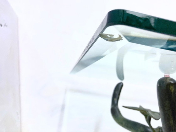 Image 1 of Table basse Willy Daro Bonsai, style Hollywood Regency des années 1970, provenant de Belgique