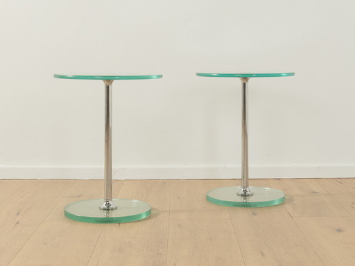 80s Set of Glass Tables, Peter Draenert