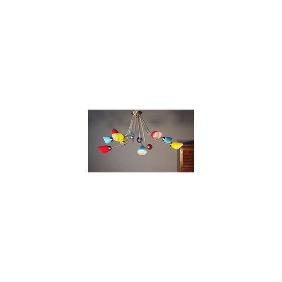 Image 1 of Vintage Murano glass chandelier by De Majo, 1970