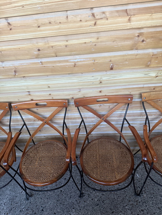 Image 1 of 5 x vintage bistro stoelen