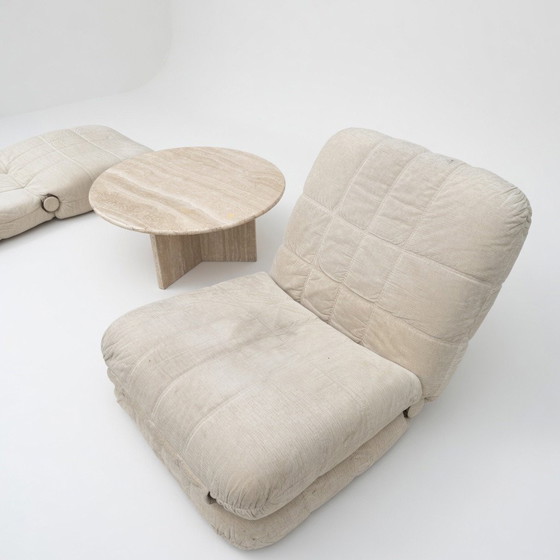 Image 1 of Travertin ronde salontafel