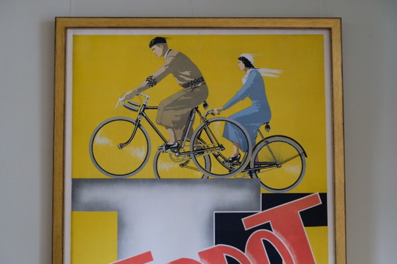 Spectacular and rare 1933 Terrot Cycles Dijon Vintage Poster – Lithographs & prints, Wood (photo 10 of 21)