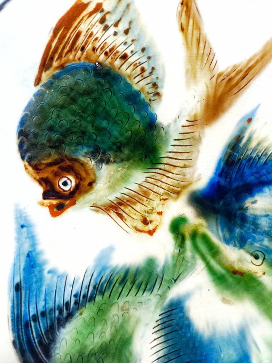 Image 1 of "Puigdemont" ceramic plate. Spain, 1970s.