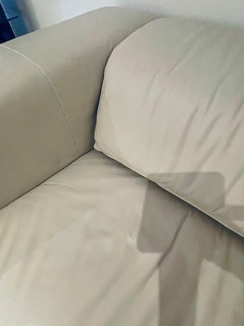 Image 1 of Gebroken wit lederen salon Rolf Benz