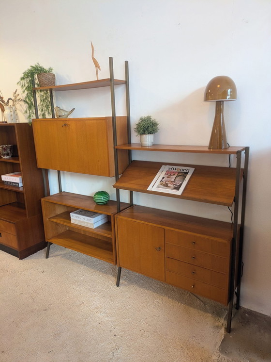 Image 1 of Vintage modulair vrijstaand wandmeubel 