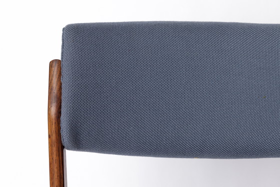 Image 1 of Paar H.W. Klein Rosewood Eetkamerstoelen voor Bramin - Deens Modern, jaren 1960 | Hergestoffeerde Vintage Stoelen Mid Century