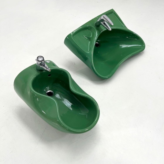 Image 1 of Set da bagno verde di Luigi Colani per Villeroy & Boch, anni '60