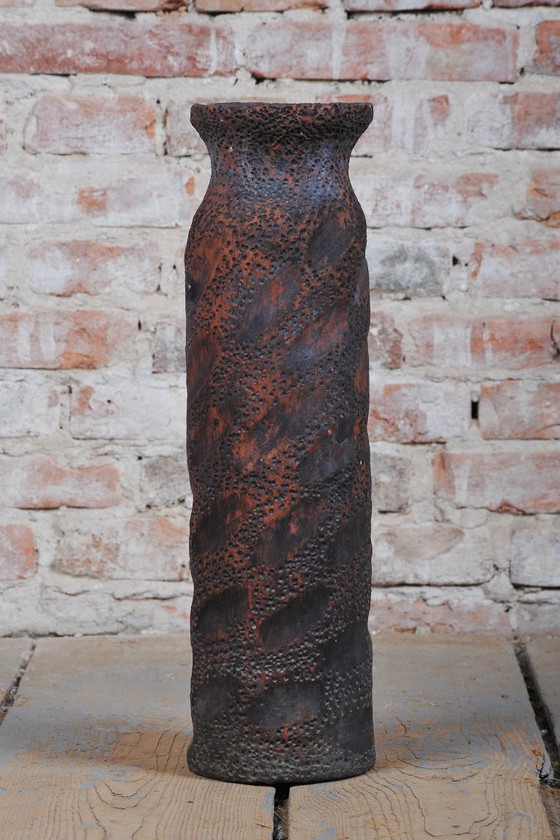 Original Art Deco Vase, Ceramics, Well-Preserved Condition, Czech, 1920s (photo 3 of 8)