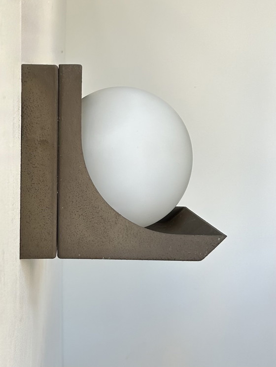 Image 1 of Pair of vintage sconces, RAAK W1804, brown Bakelite and opaline, low country