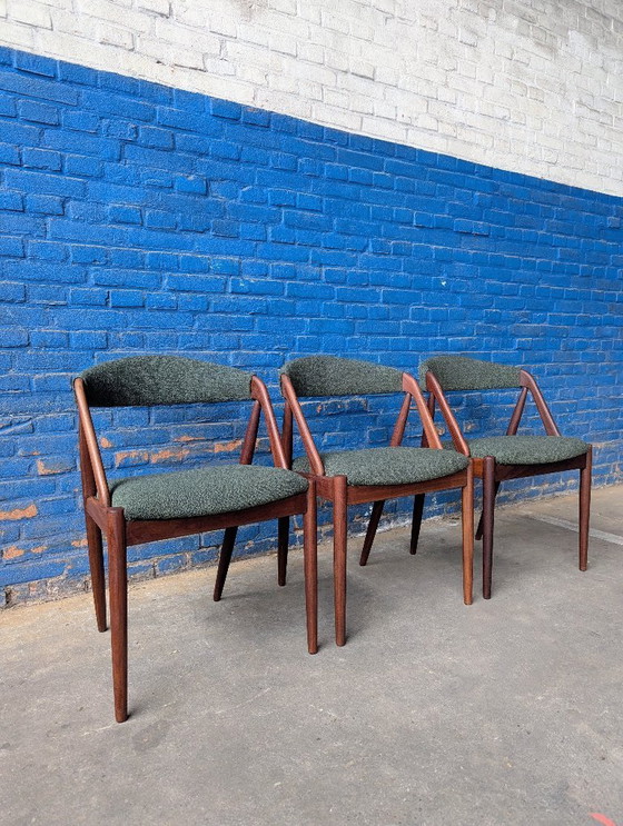 Image 1 of 3 sillas de comedor danesas de Kai Kristiansen