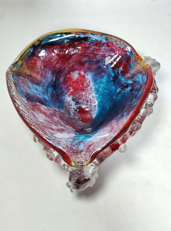 Image 1 of Murano glazen asbak. Italië, jaren 1980.