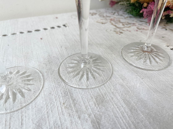 3 Bicchieri in Cristallo Tagliato Vintage – Bicchieri e caraffe, Crystal (photo 6 of 10)