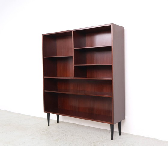 Image 1 of Omann Jun Mahagoni-Bücherregal Modell 5, 1960er Jahre