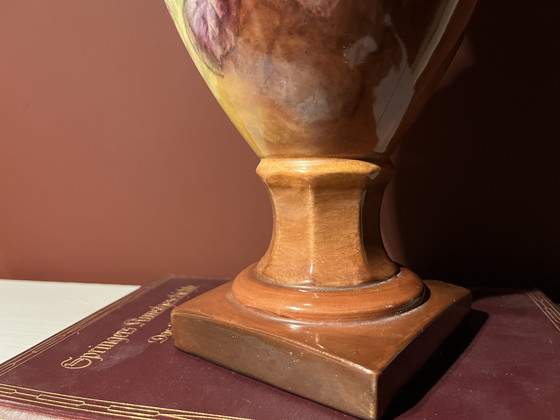 Image 1 of Vaas Royal Bonn Germany floral Art Deco 38 cm 