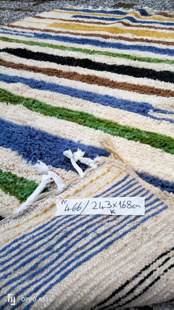 Image 1 of Handgeknüpfter Berberteppich aus Wolle, 243 x 168 cm