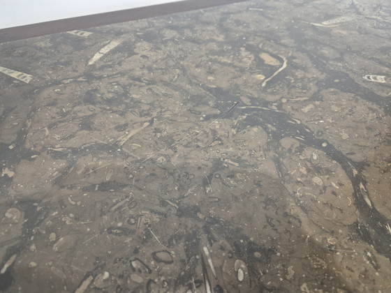 Image 1 of Coffee table with fossil table top
