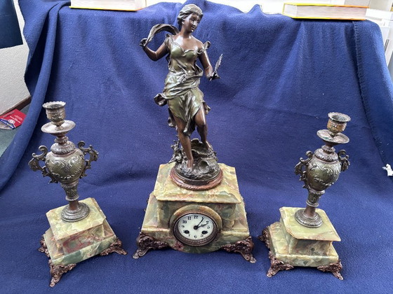 Image 1 of Reloj de sobremesa francés 1870 - 1910