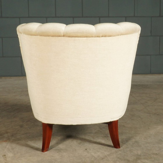 Fauteuils de cocktail vintage – Velours blanc – Années 1960 – Textile (photo 5 of 16)