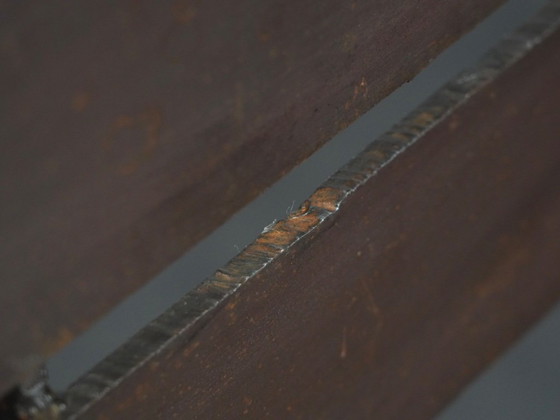 Panca unica in acciaio Corten di Sjer Jacobs, Paesi Bassi, anni '90 – Panche, Iron (photo 9 of 10)