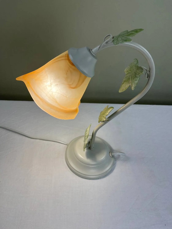 Tulpenlampe – Massive, Tischlampen, Metal, Glass, Vintage (photo 9 of 14)