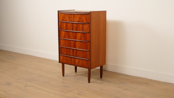 Cassettiera danese vintage | Teak | 6 cassetti | 105 cm – Cassettiere, Wood (photo 2 of 9)