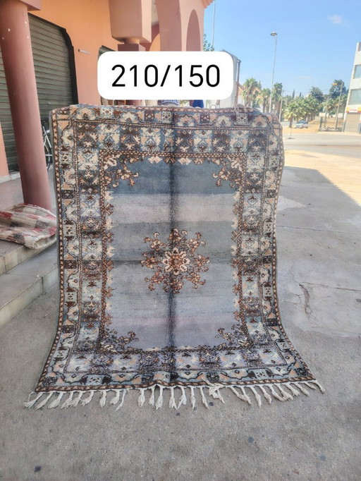 Handgeknoopt Berber kleed wol 210x150cm