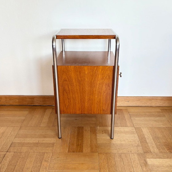 Image 1 of Functioneel nachtkastje, Kovona, Tsjechoslowakije