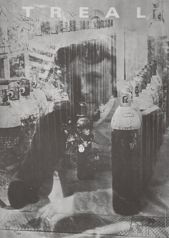 Image 1 of Bernard Treal, autoritratto, fotolitografia firmata, 1971