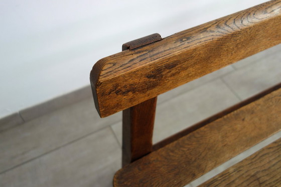 Image 1 of Rustic School Bench, 1950s